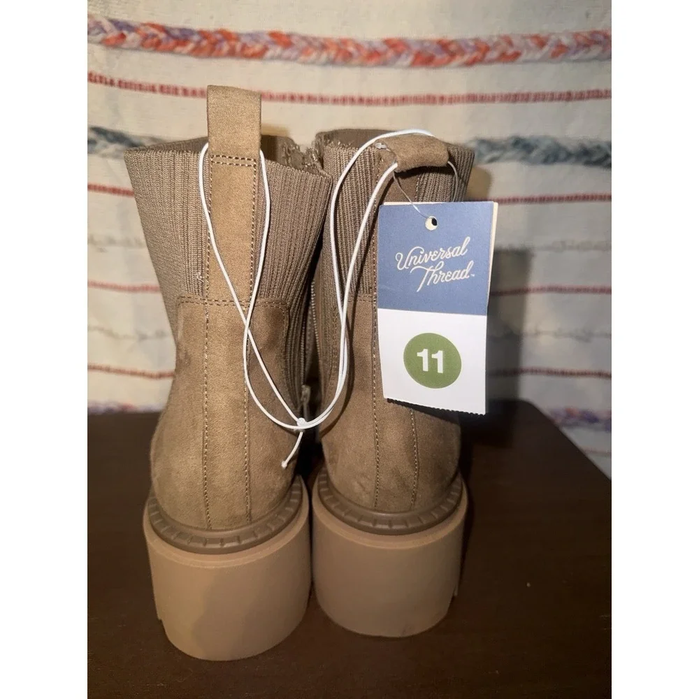 Universal Thread Women's Size 11 Chunky Platform Boots Zip